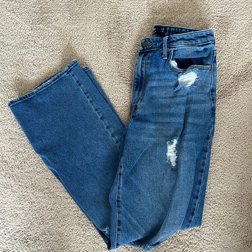 hollister high rise dad jeans